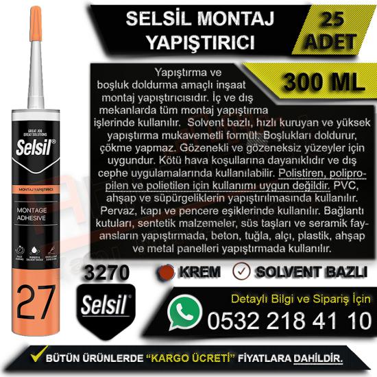 Selsil Montaj Yapıştırıcı Solvent Bazlı (25 Adet), Selsil, Montaj, Yapıştırıcı, Solvent, Bazlı, Selsil Montaj Yapıştırıcı, Solvent Bazlı Yapıştırıc, Selsil Yapıştırıcı, Selisl Montaj, Selsil Toptan Ya